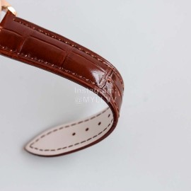 Patek Philippe Leather Strap White Dial Multifunctional Watch