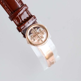 Patek Philippe Leather Strap White Dial Multifunctional Watch