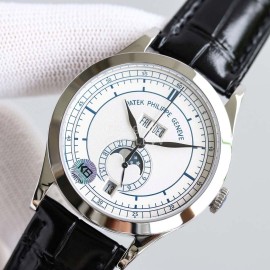 Patek Philippe Fashion Leather Strap Multifunctional Watch