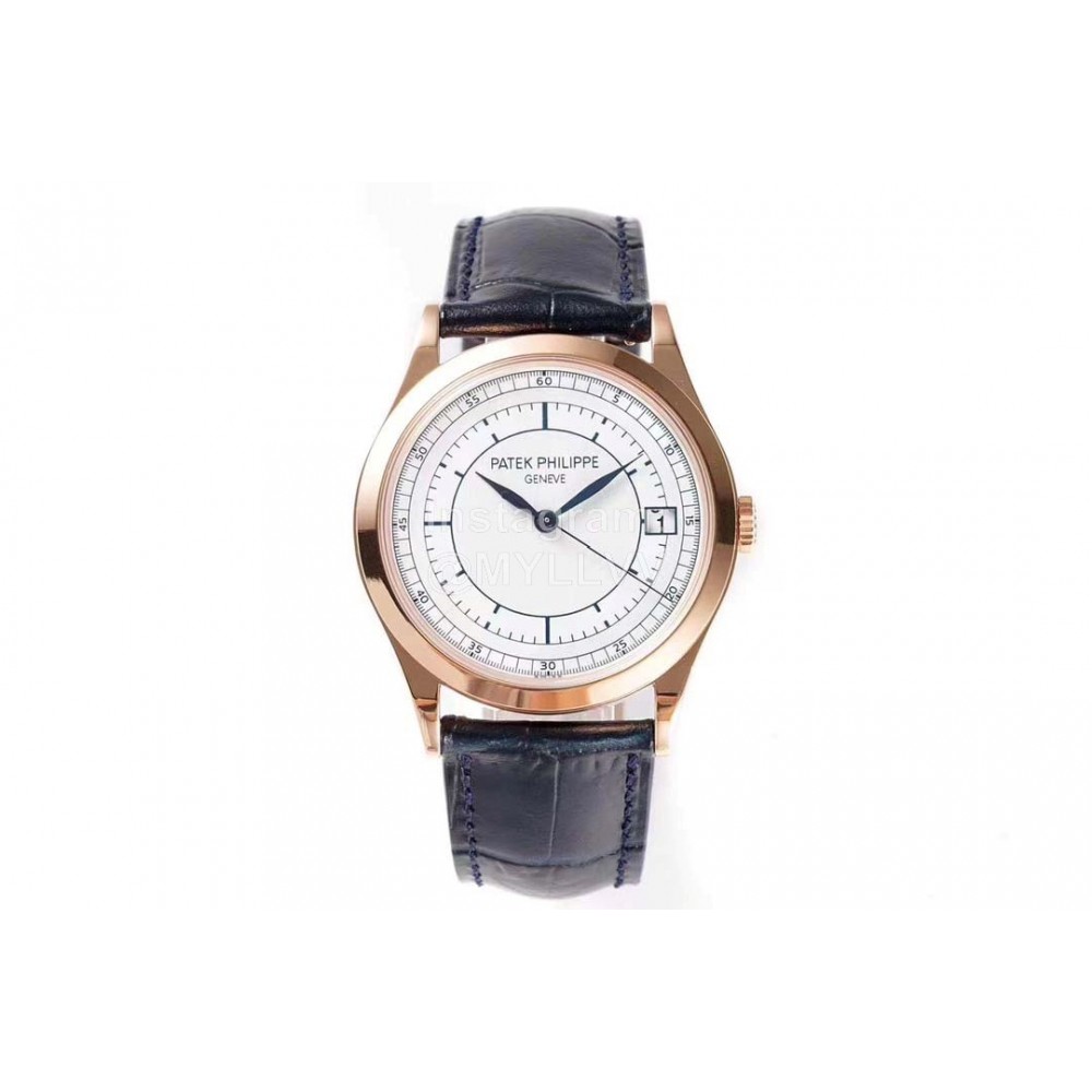 Patek Philippe New Leather Strap 38mm Dial Watch