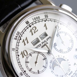 Patek Philippe 316l Steel 41mm Dial Watch Silver