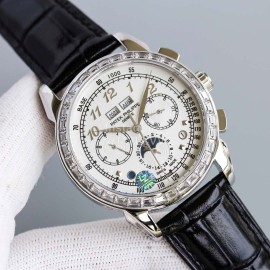 Patek Philippe 316l Steel 41mm Dial Watch Silver
