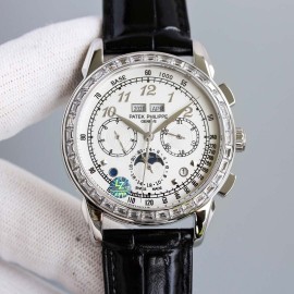 Patek Philippe 316l Steel 41mm Dial Watch Silver