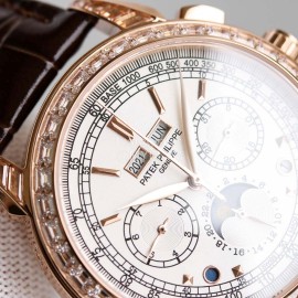 Patek Philippe 41mm Dial 316l Steel Multifunctional Watch Rose Gold