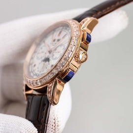 Patek Philippe 41mm Dial 316l Steel Multifunctional Watch Rose Gold