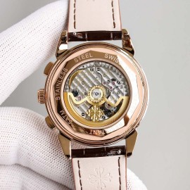 Patek Philippe 41mm Dial 316l Steel Multifunctional Watch Rose Gold