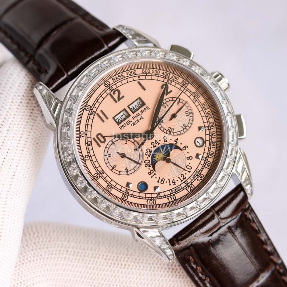 Patek Philippe New 41mm Dial 316l Steel Multifunctional Watch 