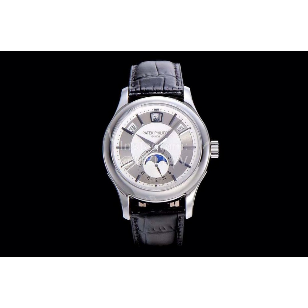 Patek Philippe Gr Factory Fashion Leather Strap Multifunctional Watch