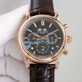 Patek Philippe 316l Steel 41mm Dial Multifunctional Watch Rose Gold