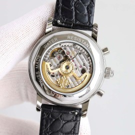 Patek Philippe 316l Steel 41mm Dial Diamond Multifunctional Watch Silver