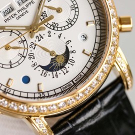 Patek Philippe 316l Steel 41mm Dial Diamond Multifunctional Watch Gold