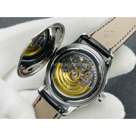 Patek Philippe Zf Factory 38mm Black Dial Leather Strap Watch