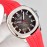 Patek Philippe 316l Steel Rubber Strap Watch Red