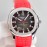 Patek Philippe 316l Steel Rubber Strap Watch Red