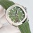 Patek Philippe 316l Steel Rubber Strap Watch Green