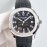 Patek Philippe 316l Steel Rubber Strap Watch Black