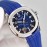 Patek Philippe 316l Steel Rubber Strap Watch Blue