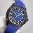 Patek Philippe 316l Steel Blue Rubber Strap Watch