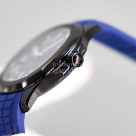 Patek Philippe 316l Steel Blue Rubber Strap Watch