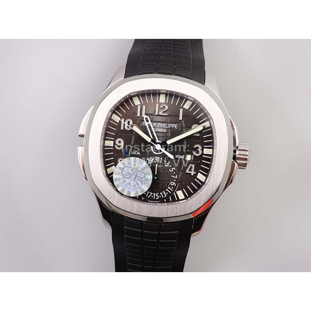 Patek Philippe Aquanaut Black Rubber Strap Watch