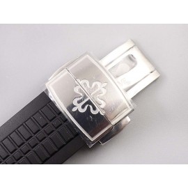 Patek Philippe Aquanaut Black Rubber Strap Watch