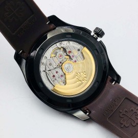 Patek Philippe Pff Factory Dcl Case Rubber Strap Watch Coffee