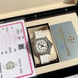 Patek Philippe Aquanaut Series 35.6mm Dial Watch For Women White