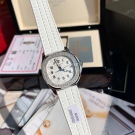 Patek Philippe Aquanaut Series 35.6mm Dial Watch For Women White