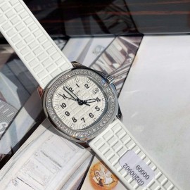 Patek Philippe Aquanaut Series 35.6mm Dial Watch For Women White