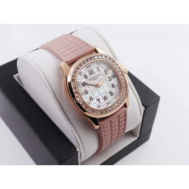 Patek Philippe Aquanaut New Diamond Rubber Strap Watch For Women