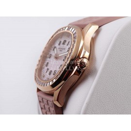 Patek Philippe Aquanaut New Diamond Rubber Strap Watch For Women