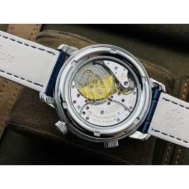 Patek Philippe Pff Factory Navy Leather Strap 42mm Dial Watch