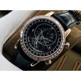 Patek Philippe Pff Factory Diamond Leather Strap 42mm Dial Watch