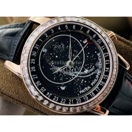 Patek Philippe Pff Factory Diamond Leather Strap 42mm Dial Watch