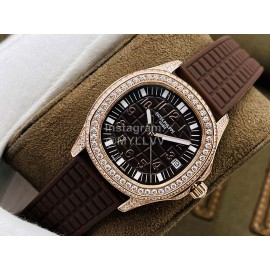 Patek Philippe Pff Factory Aquanaut Diamond Watch Brown
