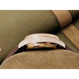 Patek Philippe Pff Factory Aquanaut Diamond Watch Brown