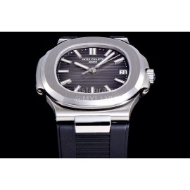 Patek Philippe Fashion Rubber Strap Watch Black