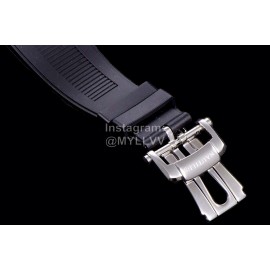 Patek Philippe Fashion Rubber Strap Watch Black