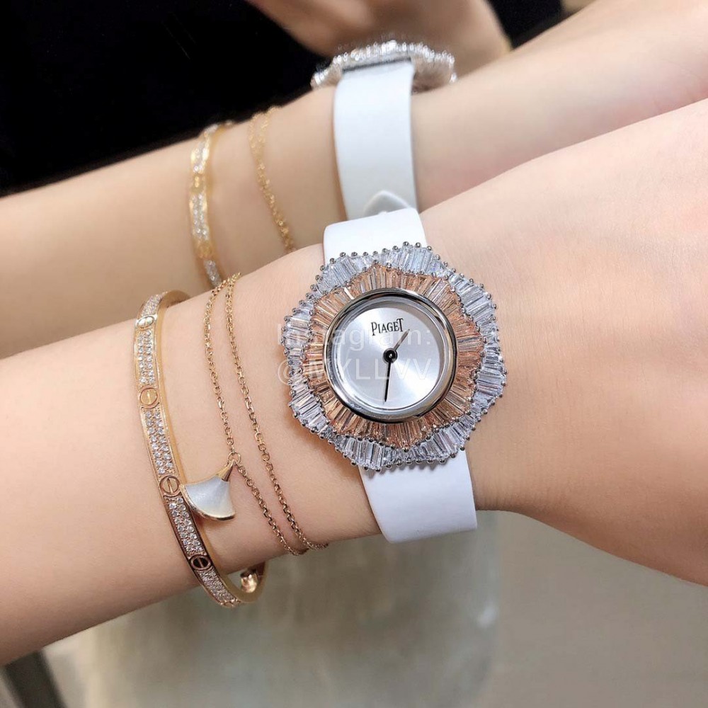 Piaget Limelight Diamond 33mm Dial Quartz Watch White