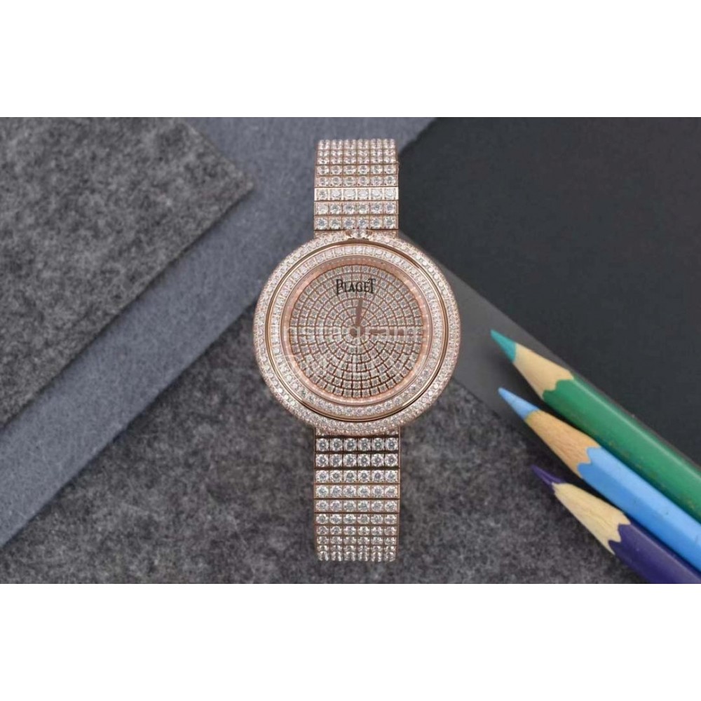 Piaget Possession Sapphire Crystal Glass Watch Rose Gold