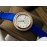 Piaget An Factory Diamond Case Leather Strap Watch Blue