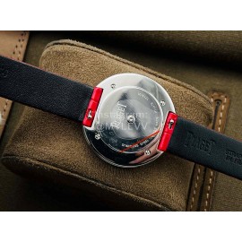Piaget An Factory Diamond Case Red Leather Strap Watch