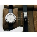 Piaget An Factory 34mm Dial Leather Strap Watch Black
