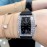 Piaget Limelight Square Diamond Sapphire Crystal Glass Watch