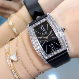 Piaget Limelight Square Diamond Sapphire Crystal Glass Watch