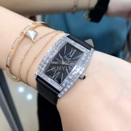 Piaget Limelight Square Diamond Sapphire Crystal Glass Watch