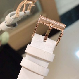 Piaget Limelight Sapphire Crystal Glass Square Diamond Watch White