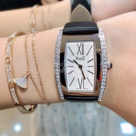Piaget Limelight Sapphire Crystal Glass Square Diamond Watch