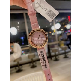 Piaget Possession Sapphire Crystal Glass Pink Strap Quartz Watch 