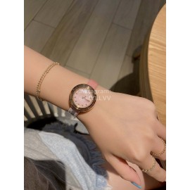 Piaget Possession Sapphire Crystal Glass Pink Strap Quartz Watch 